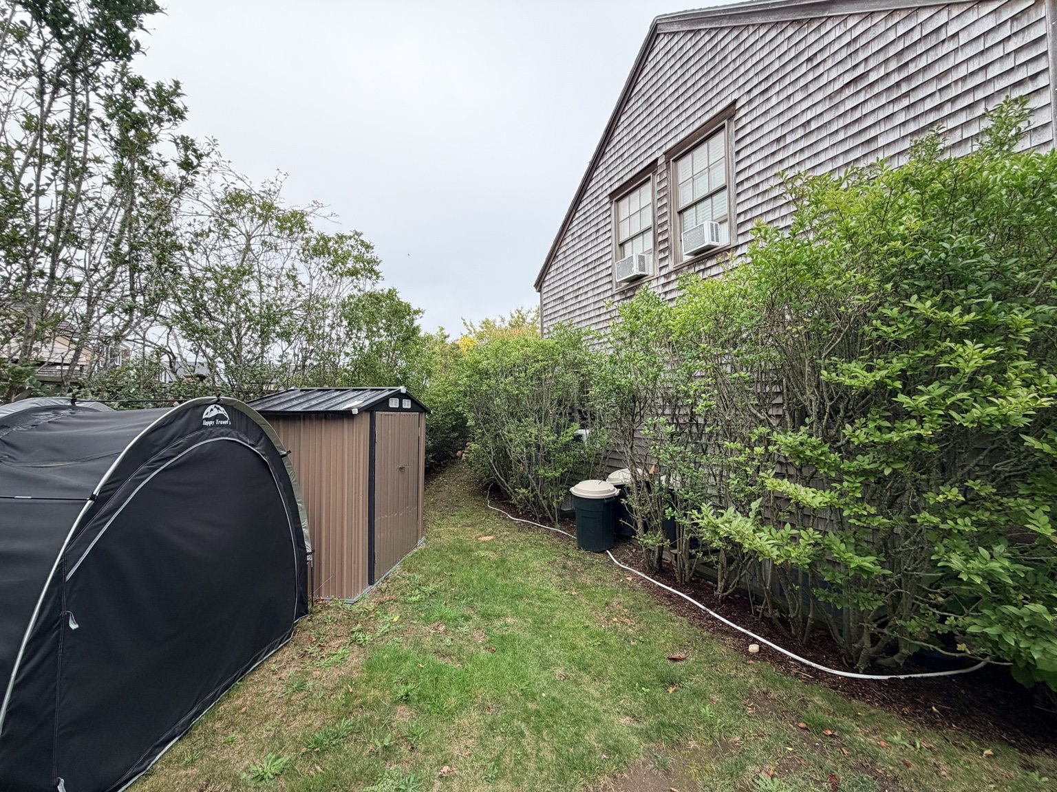 Garden and storage shed